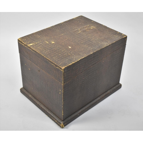 68 - An Edwardian Filing Box, The Super Century Cabinet with hinged Lid to For Section Interior, 33x45cms