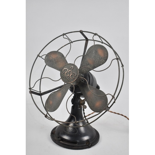 77 - A Vintage GEC Magnet Table Fan, 27cms Diameter