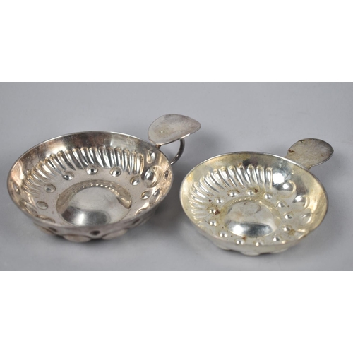 89 - Two Silver Plated Tastevins, 8.5cm Diameter