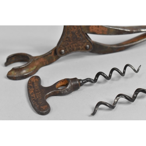 90 - A Collection of Two Vintage Corkscrews Together with a Lund Patent Lever Corkscrew