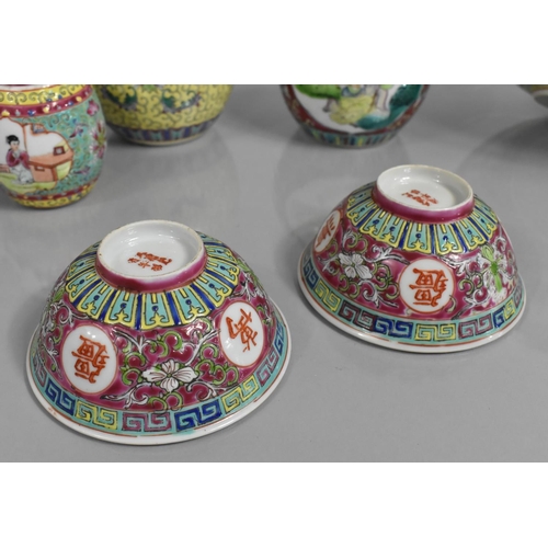 309 - A Collection of Various 20th Century Chinese Polychrome decorated Porcelain to comprise Shallow Bowl... 