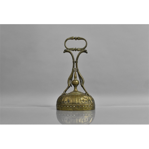 167 - A 19th Century Door Porter with Lead Weighted Base, The Handle Support Created from Stylised Birds, ... 