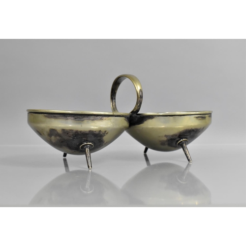 226 - A Christopher Dresser (1843-1904) for Hukin and Heath Silver Plated Bonbon Dish with Twin Circular R... 