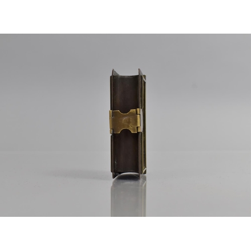 253 - A 19th Century Copper and Brass Novelty Snuff Box in the Form of an Antiquarian Book Inscribed 'Jane... 