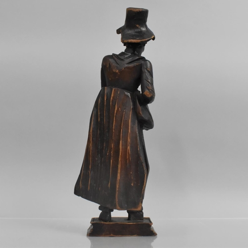 147 - A 19th Century or Earlier Carved Lime Wood Figure of a Female Street Hawker, Inspired by Francis Whe... 