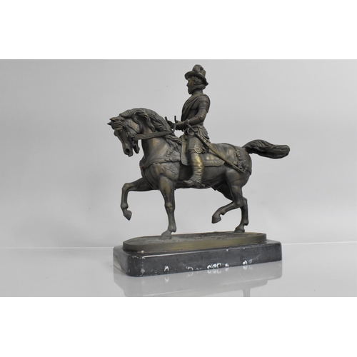 151 - After Alfred Emile O'Hara Nieuwerkeke, French (1811-1892). A Bronze Equestrian Portrait Figure of Wi... 