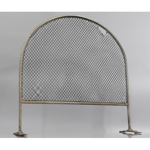 172 - A 19th Century Brass Spark Guard, 63cm wide and 64cm High