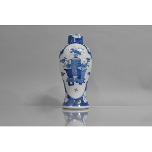 348 - A Late 19th/Early 20th Century Chinese Porcelain Blue and White Baluster Vase, Decorated with Precio... 