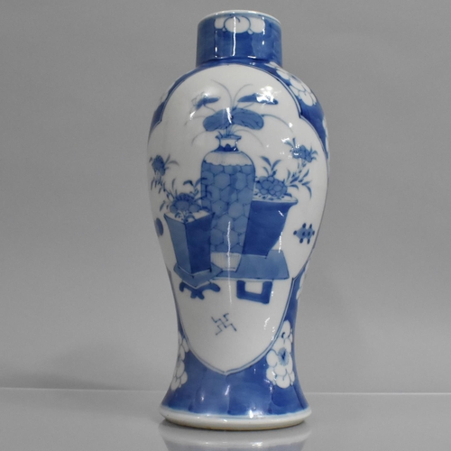 348 - A Late 19th/Early 20th Century Chinese Porcelain Blue and White Baluster Vase, Decorated with Precio... 