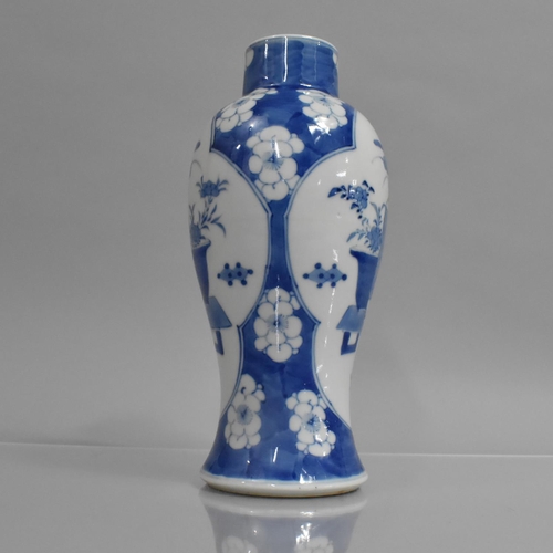 348 - A Late 19th/Early 20th Century Chinese Porcelain Blue and White Baluster Vase, Decorated with Precio... 