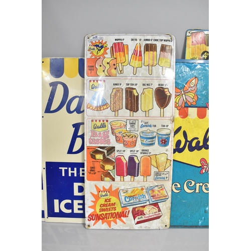 134 - A Collection of Vintage and Later Printed Ice Cream Price Signs to include Shop/Ice Cream Prices Sig... 