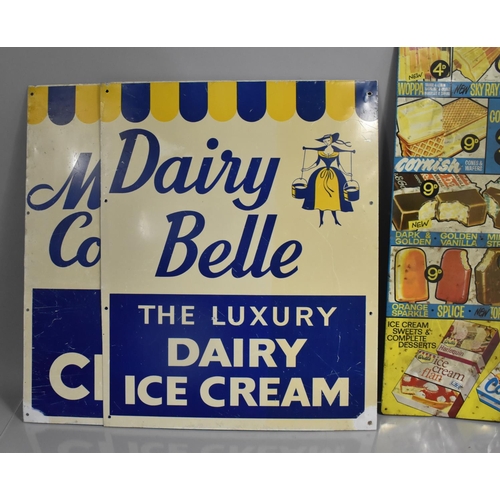 134 - A Collection of Vintage and Later Printed Ice Cream Price Signs to include Shop/Ice Cream Prices Sig... 