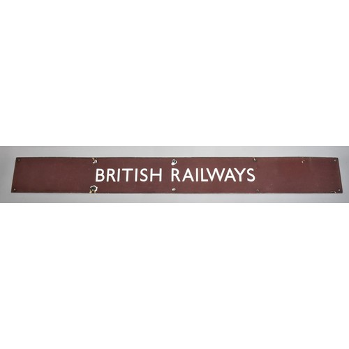 117 - A British Railways (Western Region) Enamel Sign, 128x14.5cms