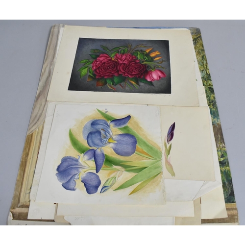 168 - A Collection of Mid 19th century and Later Still Life Botanic Watercolours and Prints