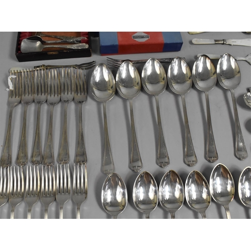 310 - A Collection of Loose Cutlery to Comprise set of H F & Co. Cutlery, Community Plate etc