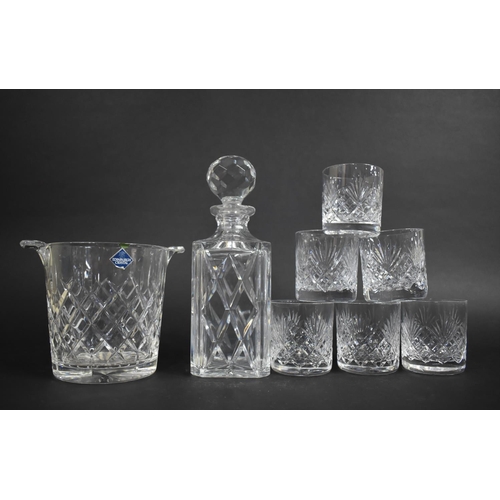 331 - A Collection of Cut Glass to Comprise Set of Six Royal Doulton Tumblers, Decanter and a Edinburgh Cr... 