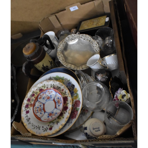 429 - A Collection of Various Items to Comprise Ceramics, Metalwares, Japanese Box etc.