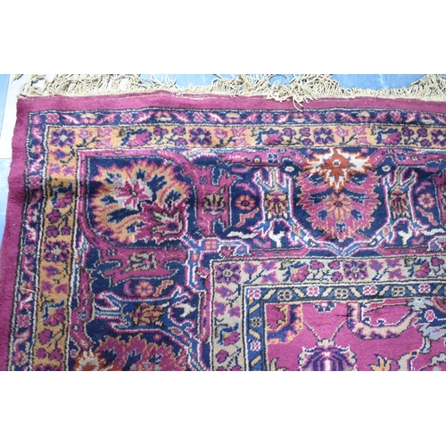 459 - A Large Vintage Pattern Carpet, 534x365cm, Complete but Has Small Cut to Fit Fireplace