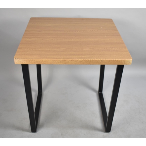 484 - A Modern Metal Framed Work Table