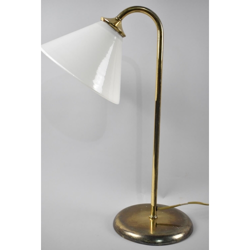 99 - A Modern Desktop Reading Lamp with Opaque Glass Shade