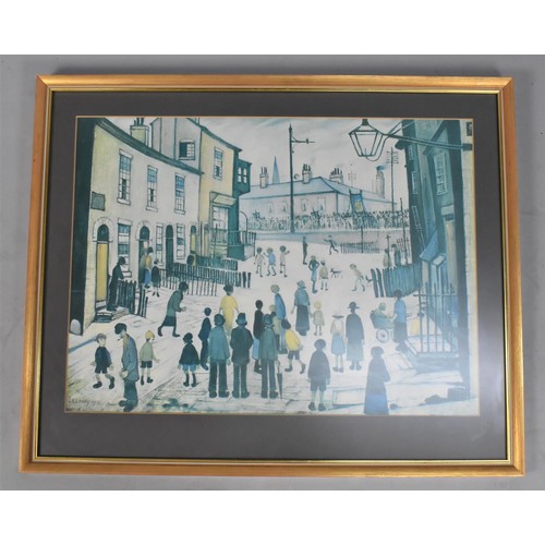 216 - A Framed Print After L.S Lowry, 'A Procession 1937' 60x44cms