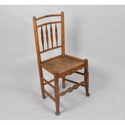 105 - A 19th Century Rustic Spindle Back Chair