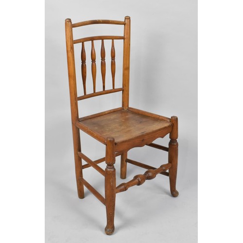 105 - A 19th Century Rustic Spindle Back Chair