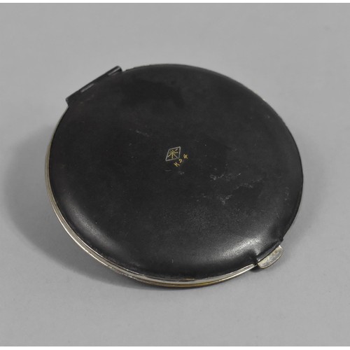 238 - A Early/Mid 20th Century Good Quality Japanese Mixed Metal Ladies Powder Compact decorated with Moun... 