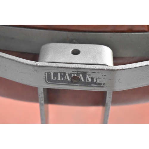 111 - A Vintage Metal Based Industrial Swivel Chair