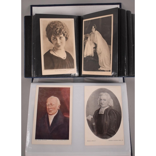 133 - Two Postcard Albums Containing Film Stars and Religious Ministers