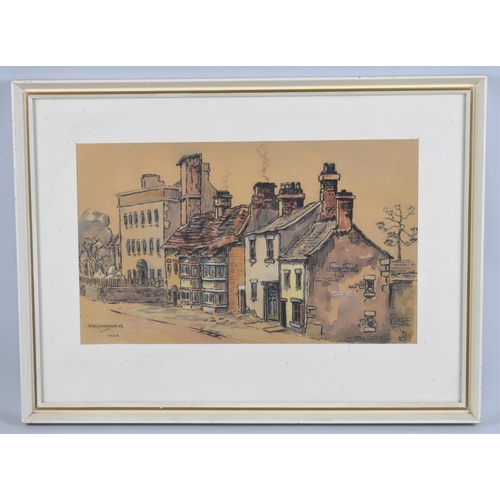 145 - A Framed Watercolour, Wolsingham Street, 1969, 35x21cms
