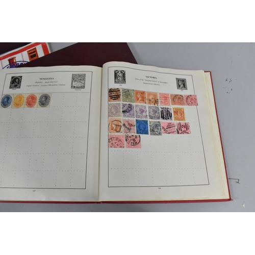 149 - A Collection of Five Vintage Stamp Albums Containing Victorian and Later World Stamps, First Day Cov... 