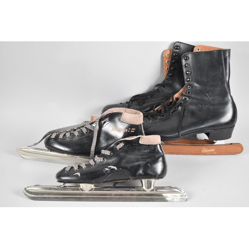 156 - Two Pairs of Vintage Ice Skating Boots, Lilywhites and Ralka