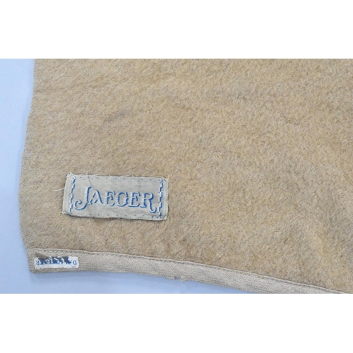 158 - A Large Jaeger Woollen Blanket with Scouts Motif, 200x153cms