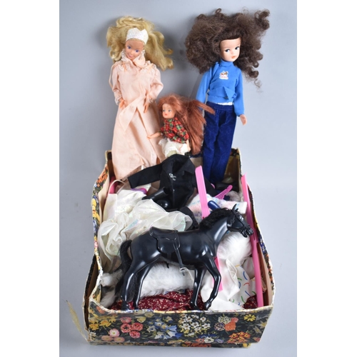 169 - A Collection of Vintage Sindy and Other Dolls, Pony, Clothes and Accessories