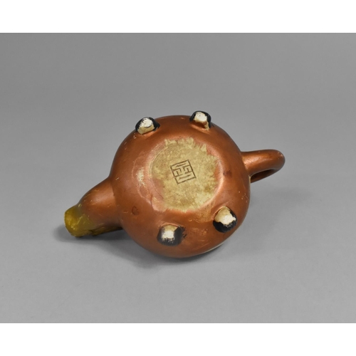 214 - A Chinese Archaic Style Teapot in the Form of a Dragon, 15cm wide