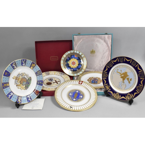 303 - A Collection of Decorative Plates to Comprise Caverswall Durham Cathedral Plate, Spode Limited Editi... 