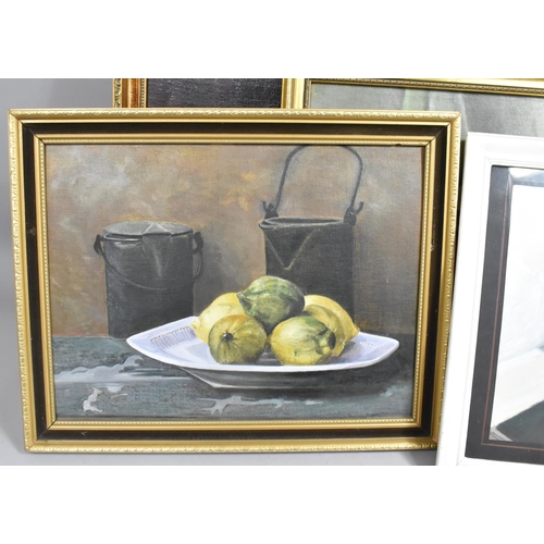 404 - A Collection of Seven Various Still Life Oils