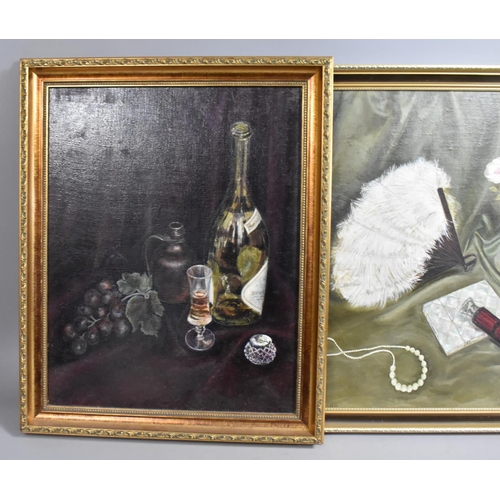 404 - A Collection of Seven Various Still Life Oils