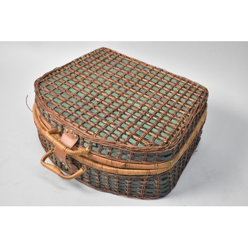 63 - A Late 20th Century Wicker Picnic Basket with Contents