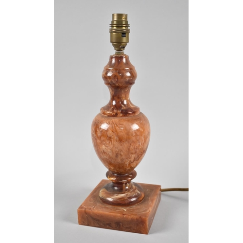 87 - A Vintage Bakelite Vase Shaped Table Lamp, 34cms High