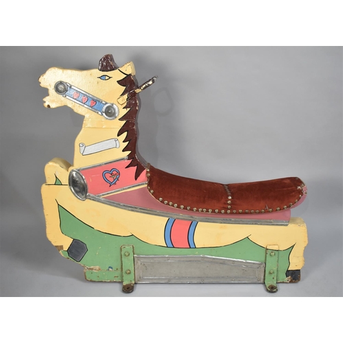 92 - A Large Vintage Fairground Horse, Probably by Larkin, The Outer Side of an Ark Ride, Circa 1930-40, ... 