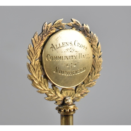 18 - A Cased Commemorative Presentation Key in Silver Gilt Used to Open Allens Cross Community Hall, Nort... 