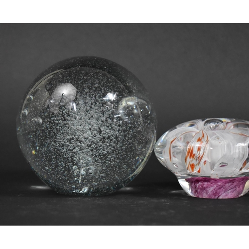 263 - A Collection of Various Paperweights to comprise Large Bubble Example