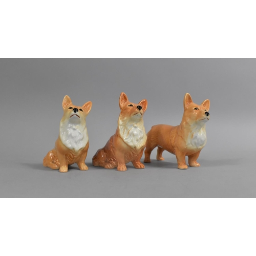 297 - A Collection of Three Corgi Ornaments