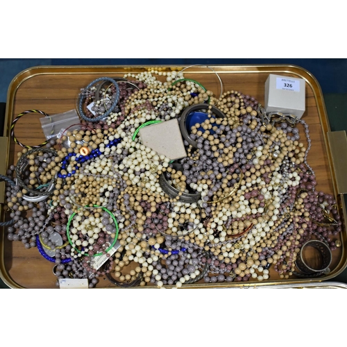 326 - A Tray of Costume Jewellery