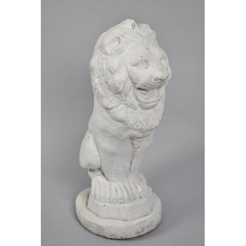 345 - A Reconstituted Stone Garden Ornament in the form of a Lion, 51cm high