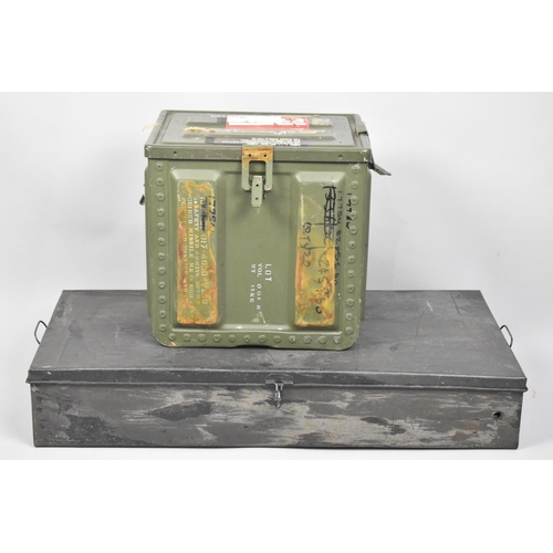 350 - Two Metal Ammunition Boxes