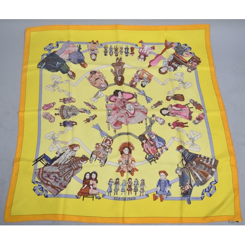 136 - A Vintage Hermes Silk Scarf, 