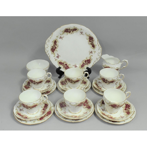 269 - A Paragon Majestic Pattern Tea Set to Comprise Six Cups, Six Saucers, Side Plates, Cake Plate, Milk ... 